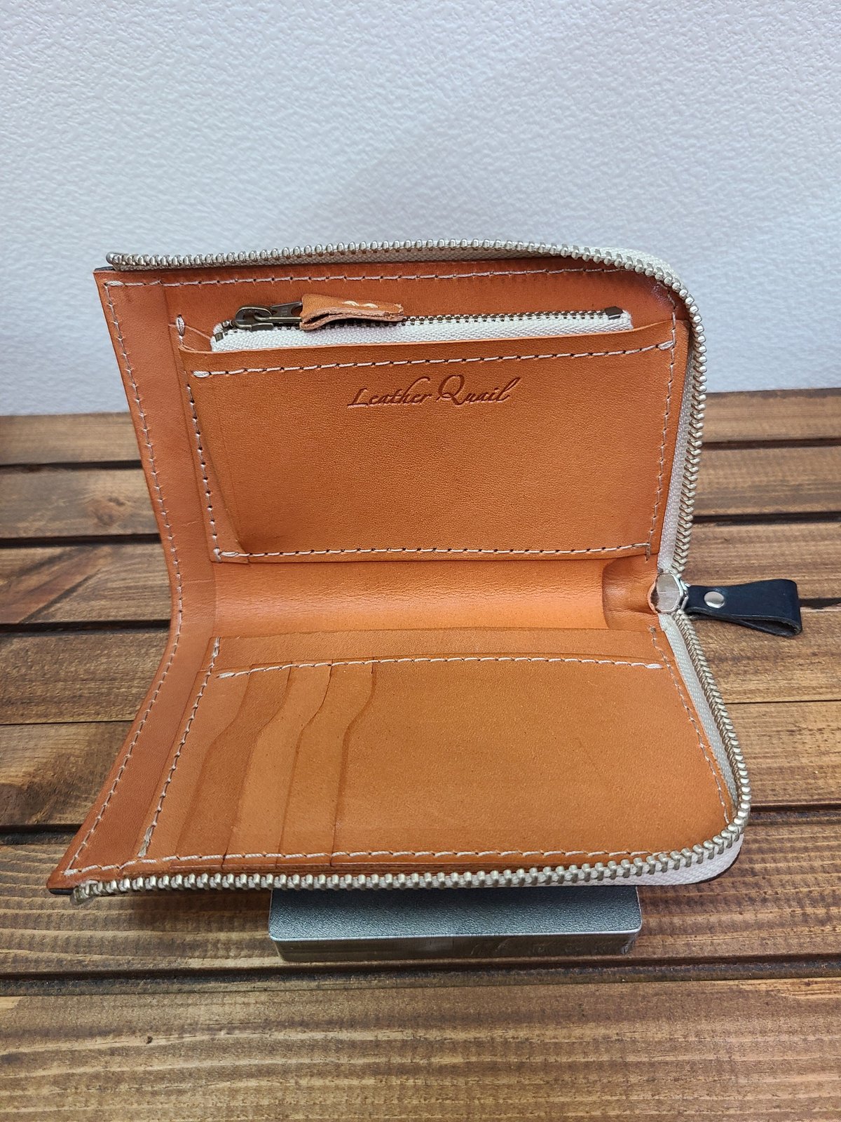 ミドルウォレット(L字ファスナー)#MI1202 | Leather Quail ミドルウォレット(L字ファスナー)#MI1202 | Leather Quail