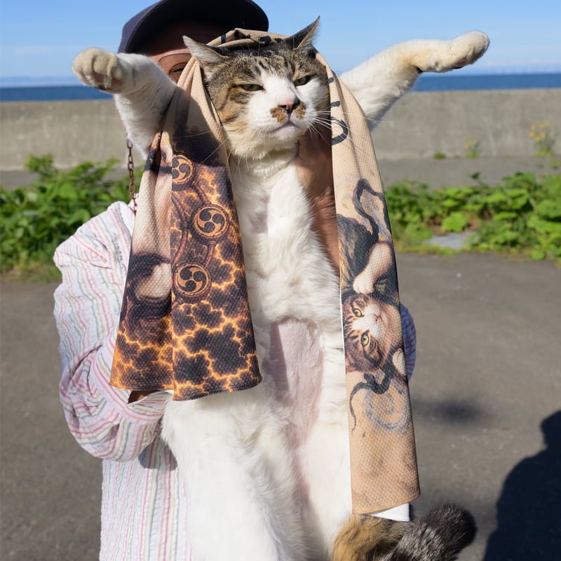 ひんやりタオル「ケンジとおっぱの風猫雷猫」 | ケンジ商店