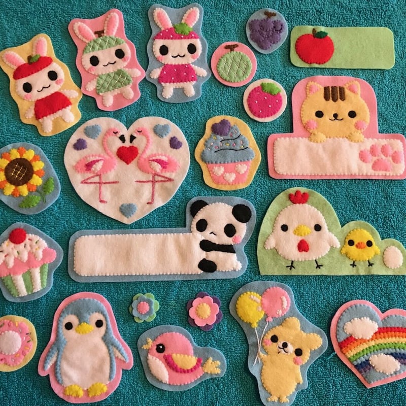 SHIDO-RICO フェルトで作るGirls用ワッペン 型紙&レシピ | shido-rico