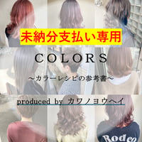 【未納分支払い専用】オンラインサロン『COLORS』～カラーレシピの参考書～