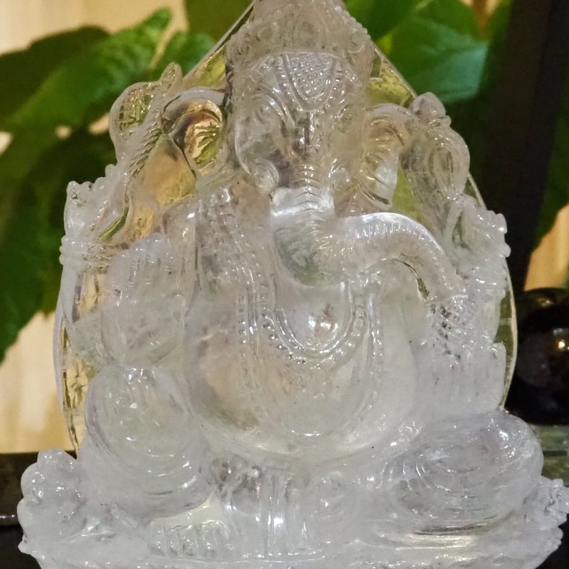 リビアングラス ガネーシャ  中 リビアングラス ガネーシャ