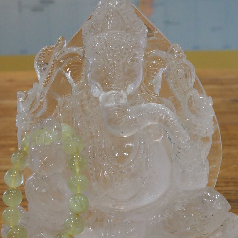 マニラカン水晶/ガネーシャ＆リビアングラス | チルル