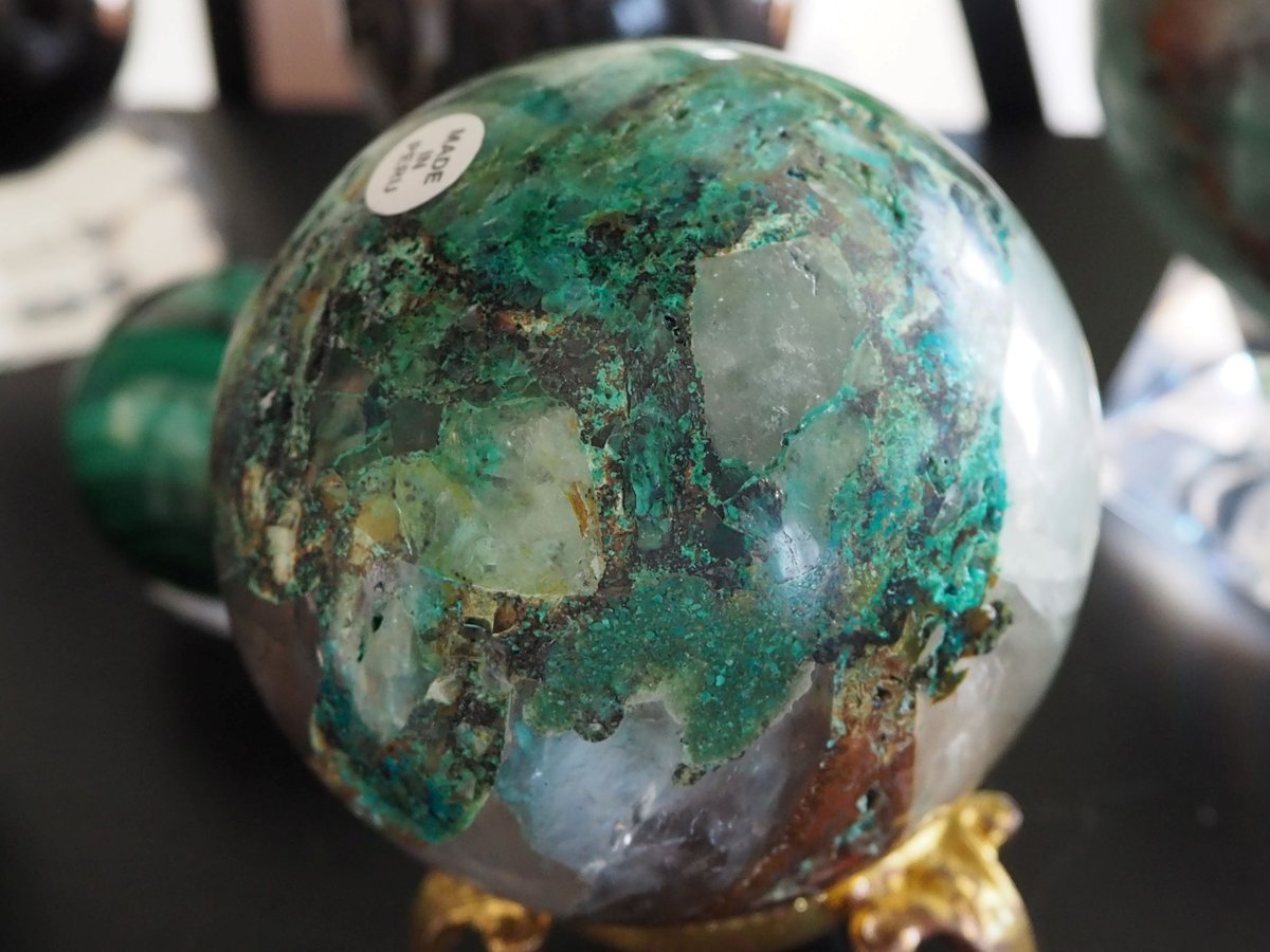 ジェムシリカ　母岩付き　クリソコラ　ドゥルージー　シリシファイド　原石　鉱物 fit=scale-down,w=1200