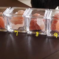 岩塩（2つ入り・7.5ｃｍガラスケース）