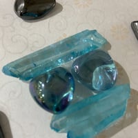 ストーン浄化保護（アクアオーラクォーツ・ヘマタイト）