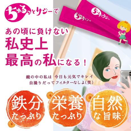 【スペシャル定期便】鉄分補給 ちゅるっとサジー  スティックタイプ