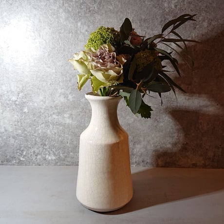 【ご要望多数につき延長】花ギフト  花 セット 切り花 プレゼント  贈り物　”小さなバラのブーケと花瓶”　くすみ　ローズ　バラ　ピンクベージュ　ニュアンスカラー