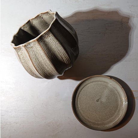 punpkin pot 鉢 鉢カバー 陶器 陶器鉢 受け皿付