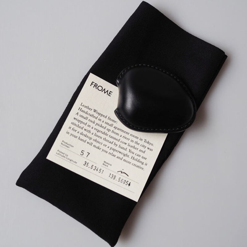 Leather wrapped stone on sale