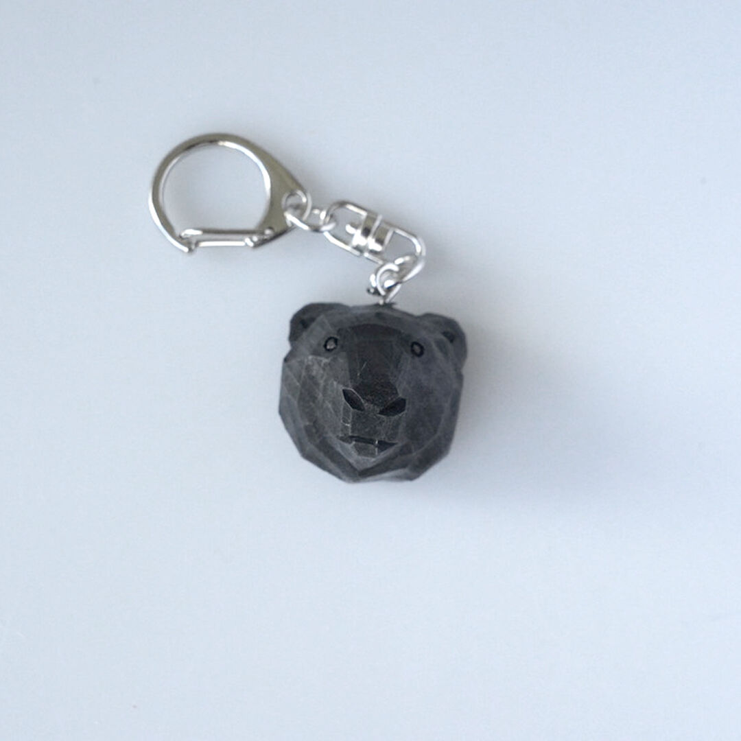 ヨシダマキ　クマブローチ　MAKI YOSHIDA　コロマル　木彫り　遊木民 fit=scale-down,w=1200