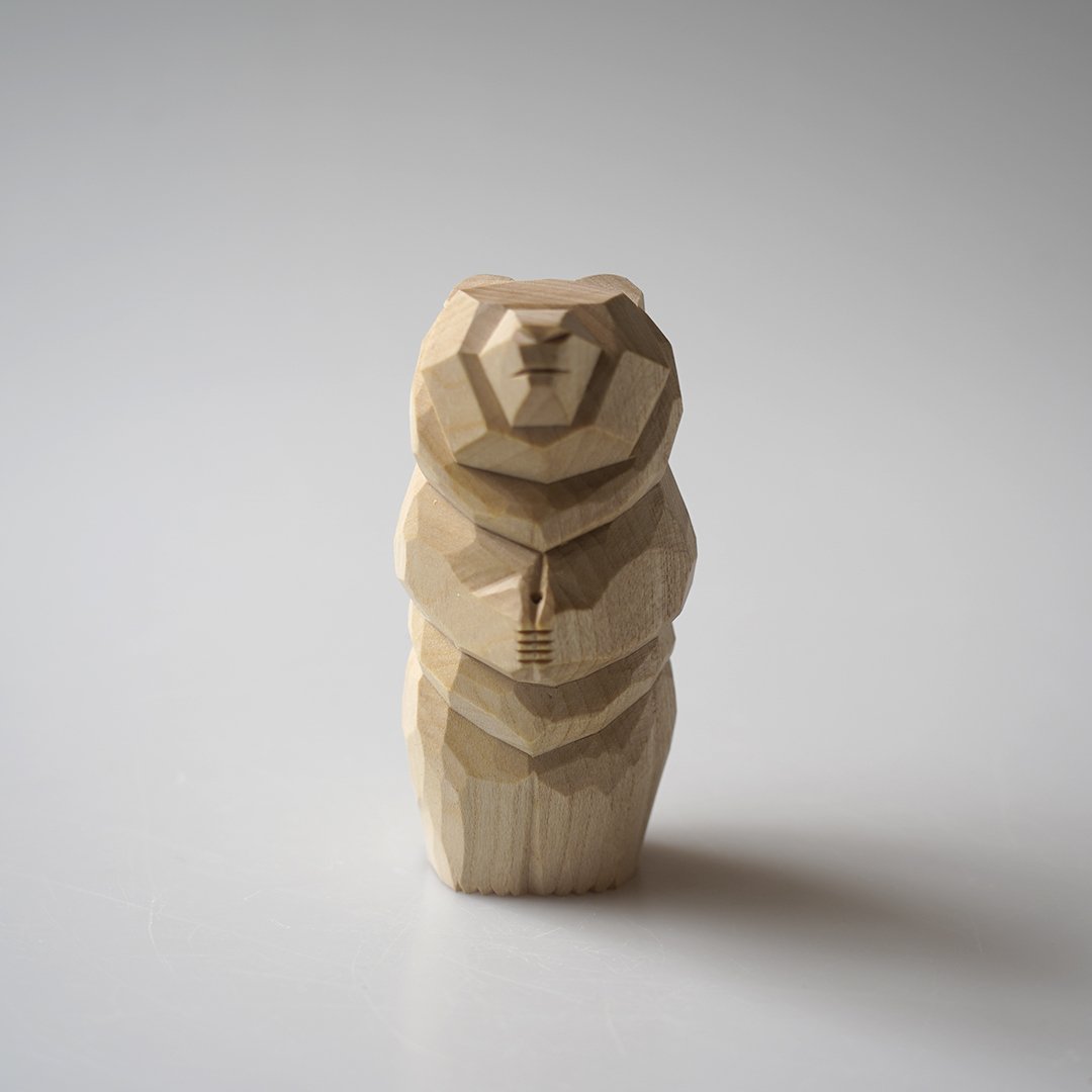 P*n様 木彫りの熊　maki P*n様 木彫りの熊 maki MAKI YOSHIDA / 這い熊（毛彫り） | 山