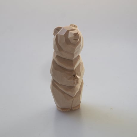 人気 希少 maki yoshida 木彫 毛彫の這熊 - 彫刻・オブジェ