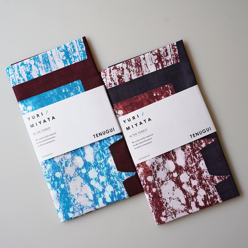 YURI MIYATA / 手ぬぐい Water Tree | 山と猫