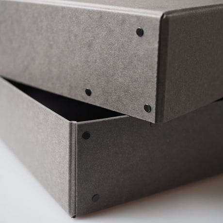 Rivet Box - Charcoal Gray