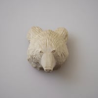 ヨシダマキ　クマブローチ　MAKI YOSHIDA　コロマル　木彫り　遊木民 ヨシダマキ クマブローチ MAKI YOSHIDA コロマル 木彫り 遊木民