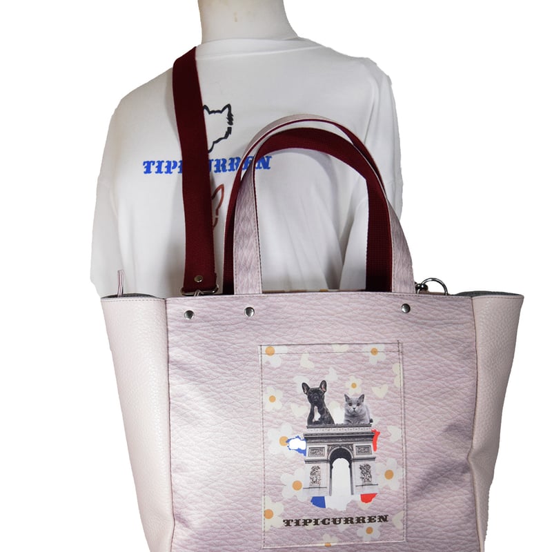 フランスアンティークトート キャンバスベーシックファスナートート（L）｜ノベルティ・物販