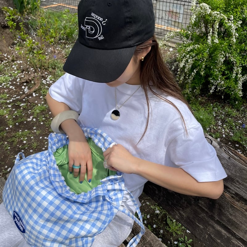 gingham knapsack/baby blue | onedayapartmentjapan