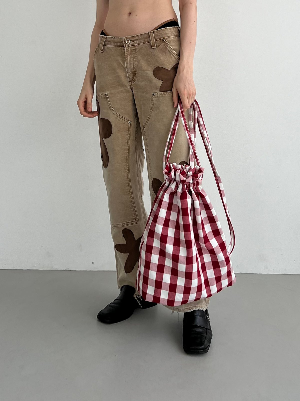 バッグ onedayapartmentjapan gingham knapsack fit=scale-down,w=1200