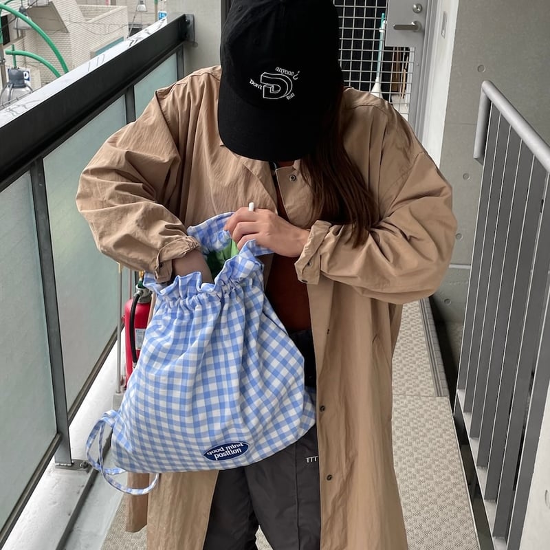 onedayapartmentjapan gingham knapsack