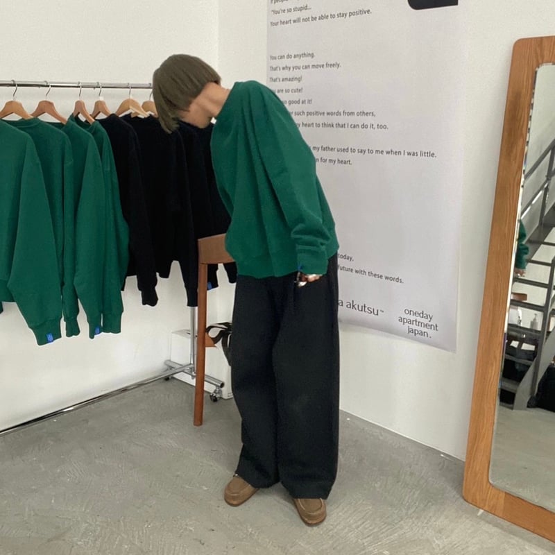 NEP GREEN SWEAT reversible | onedayapartmentjapan