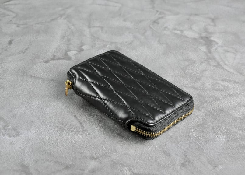 小物 BLACK LEATHERS middle wallet DIAMOND BLACK LEATHERS middle wallet DIAMOND