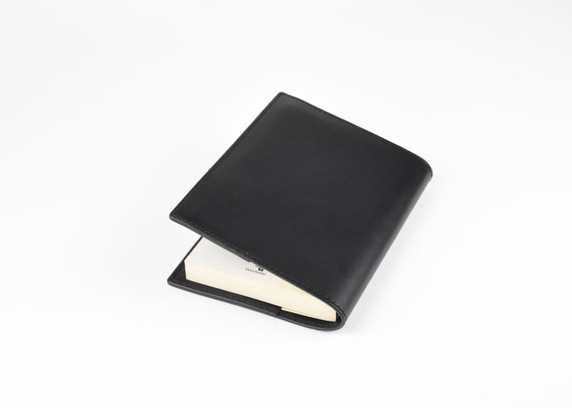 SALAS *受注生産 サラス ブックカバーA6 ITALIAN-SMOOTH | BLACK