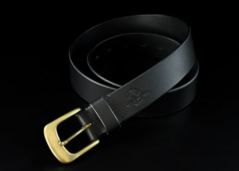 DAVIS デイビス スタンダードレザーベルト ITALIAN-SMOOTH | BLACK