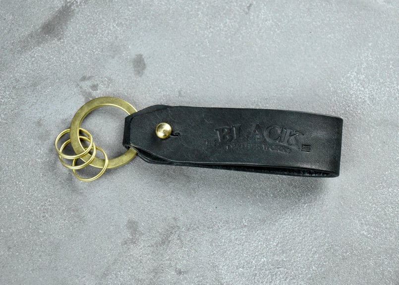 MORRIS ベルトループキーホルダー ITALIAN-SCRATCH | BLACK LEA