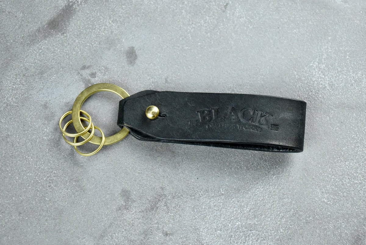 MORRIS ベルトループキーホルダー ITALIAN-SCRATCH | BLACK LEA