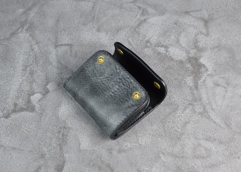 BELFORT ベルフォート コンパクトウォレット ITALIAN-WAX | BLACK L