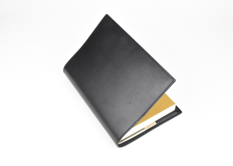 SALAS サラス ブックカバー B6 ITALIAN-SMOOTH *受注生産 | BLAC