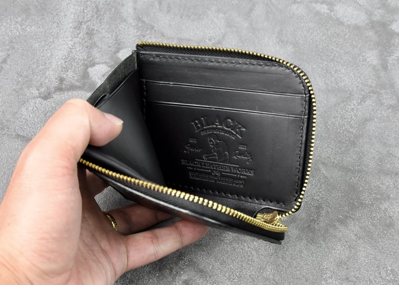 エレノア ELEANOR3 エレノア3 L-zip ウォレット ITALIAN-WAX | BLACK