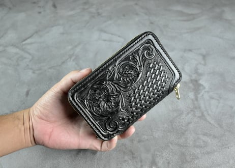 ADAMS middle wallet  CARVING *受注生産