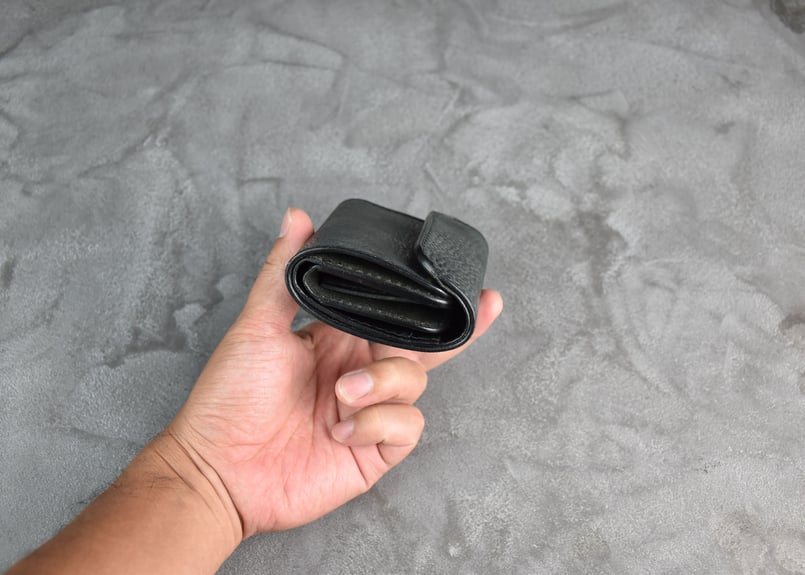 BELFORT ベルフォート コンパクトウォレット ITALIAN-WAX | BLACK L