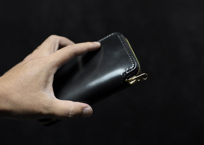 ADAMS middle wallet HORWEEN SHELL CORDOVAN *受注