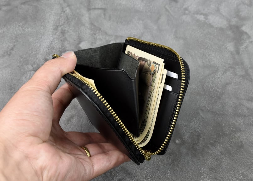 ELEANOR3 エレノア3 L-zip ウォレット ITALIAN-SMOOTH | BLA