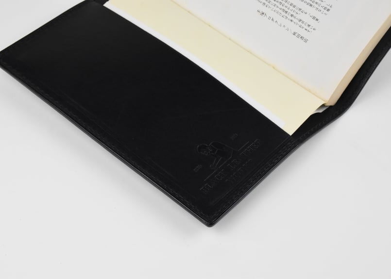 SALAS *受注生産 サラス ブックカバーA6 ITALIAN-SMOOTH | BLACK