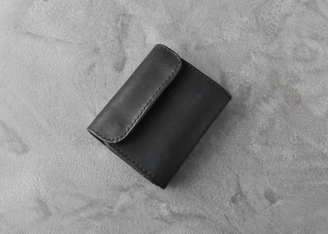 CATEGORY COMPACT WALLET | BLACK LEATHER WORKS
