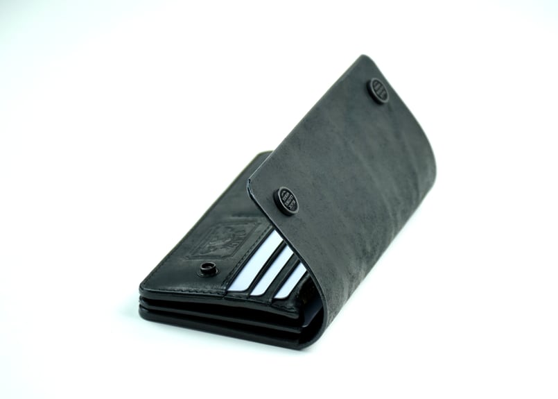 DRAKE ドレイク トラッカーロングウォレット ITALIAN-SCRATCH | BLAC