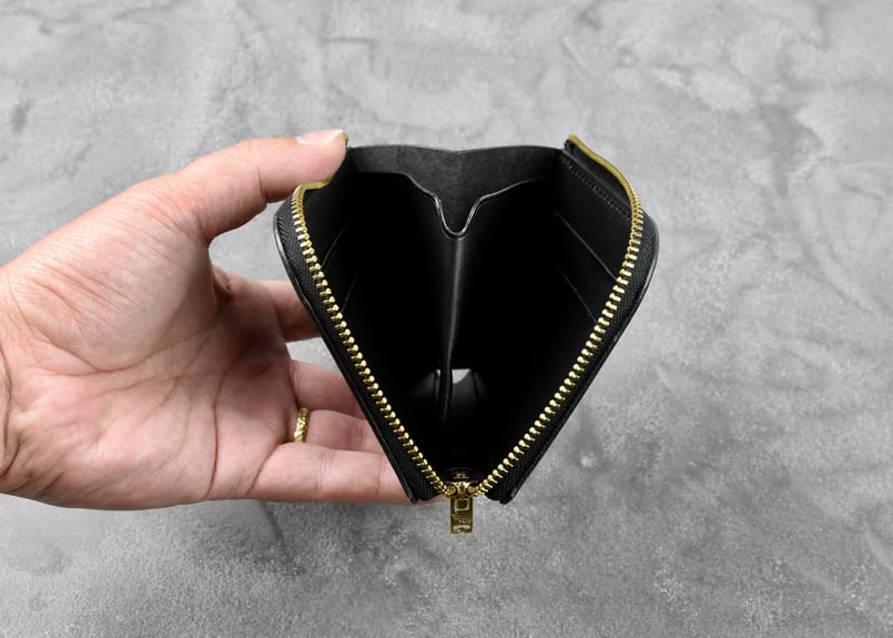 ELEANOR3 エレノア3 L-zip ウォレット ITALIAN-WAX | BLACK