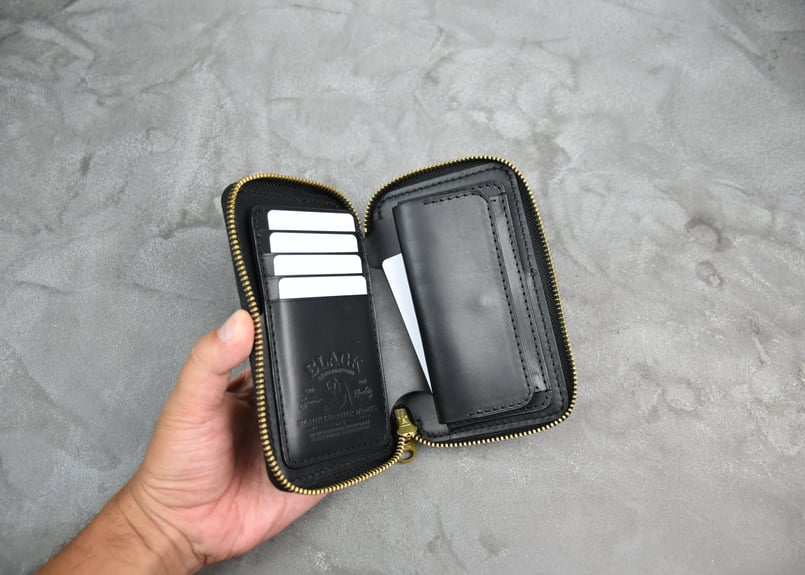 ADAMS middle wallet HORWEEN SHELL CORDOVAN *受注