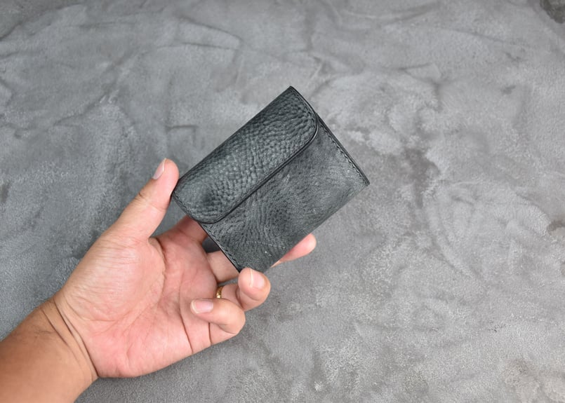 BELFORT ベルフォート コンパクトウォレット ITALIAN-WAX | BLACK L