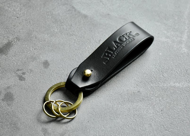 MORRIS ベルトループキーホルダー ITALIAN-SMOOTH | BLACK LEAT