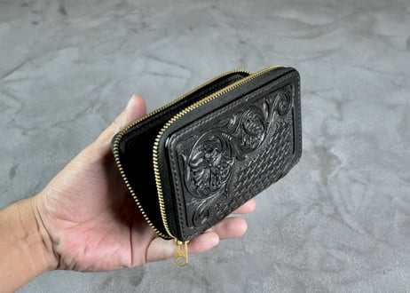 ADAMS middle wallet  CARVING *受注生産