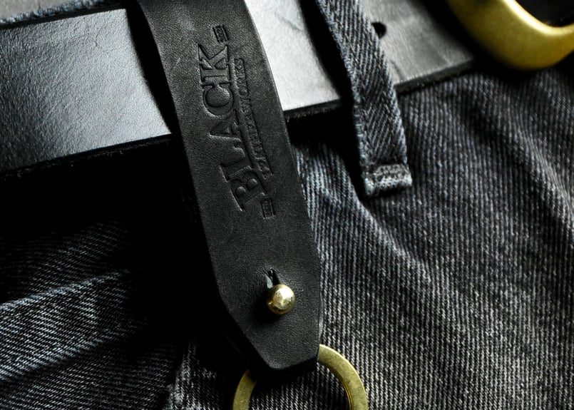 MORRIS ベルトループキーホルダー ITALIAN-SCRATCH | BLACK LEA