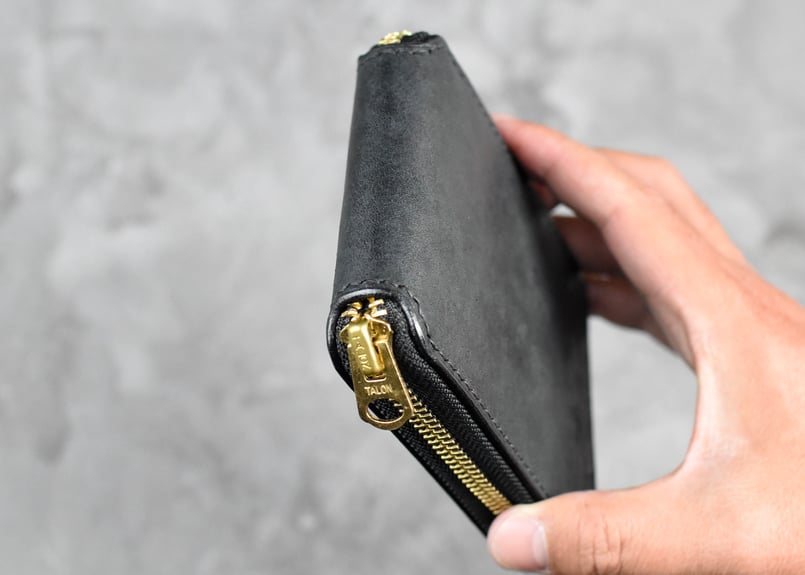 BURROWS バロウズ 二つ折りウォレット ITALIAN-SCRATCH | BLACK