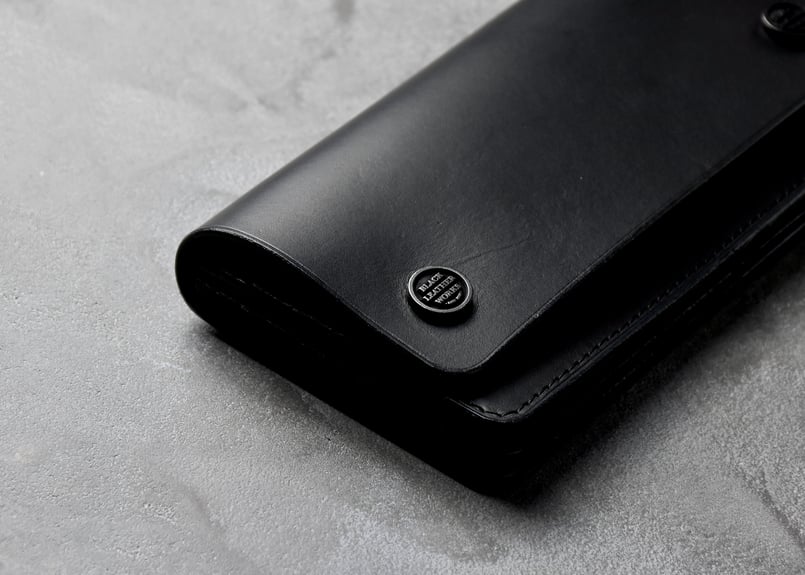 DRAKE ドレイク トラッカーロングウォレット ITALIAN-SMOOTH | BLACK