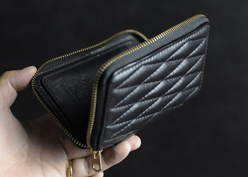 ADAMS middle wallet DIAMOND STITCH *受注生産 | BLA