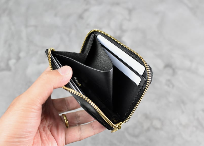 HARRISON ハリソン ラウンドジップミニウォレット ITALIAN-SMOOTH | B