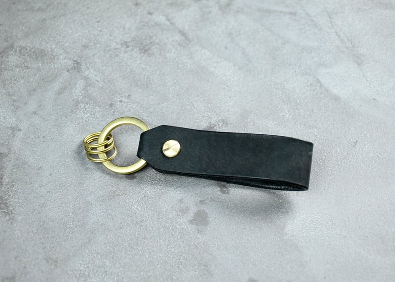 MORRIS ベルトループキーホルダー ITALIAN-SCRATCH | BLACK LEA